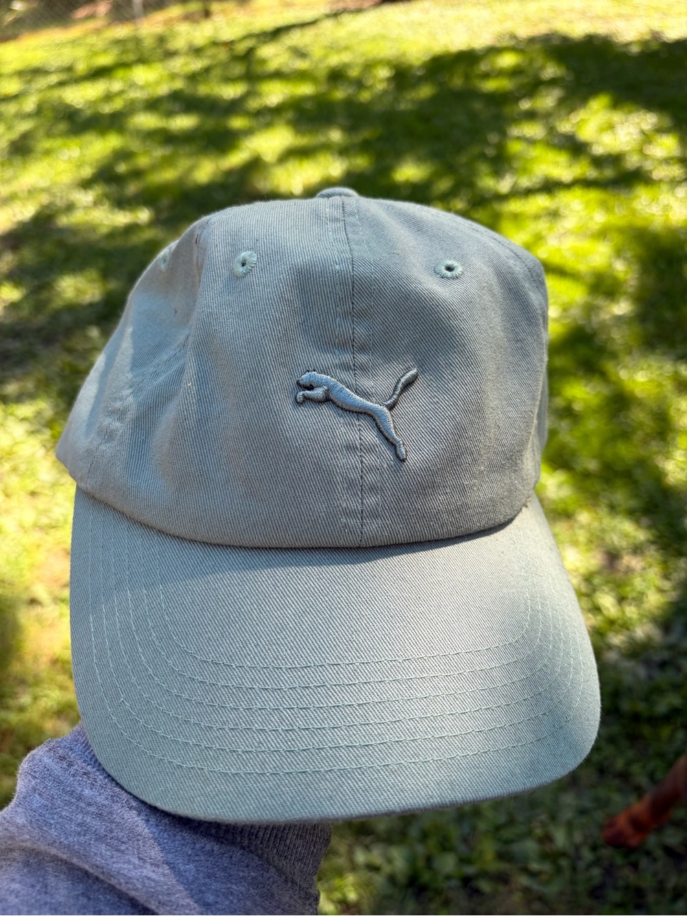 Puma Sage Green Embroidered Logo Cap